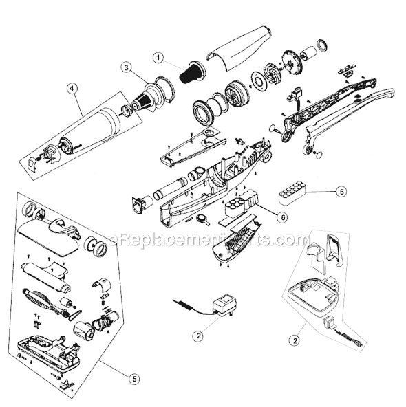 Page A Diagram and Parts List for M083472F  Dirt Devil Upright Vacuum